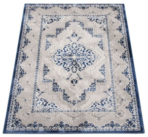 Dywan Ekskluzywny Angora 02 szary / niebieski