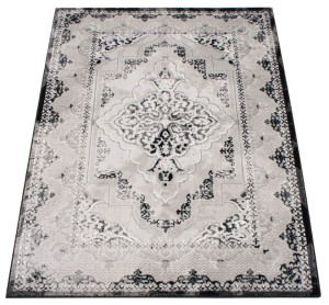 Dywan Ekskluzywny Angora 02 szary / czarny