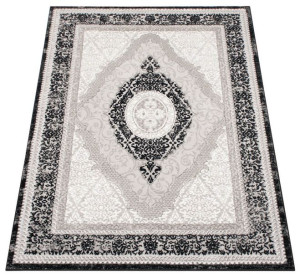 Dywan Ekskluzywny Angora 01 szary / czarny