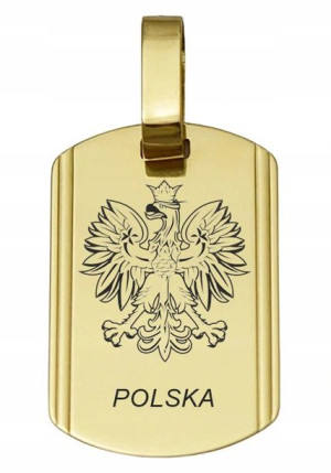Wisiorek Złoty Nieśmiertelnik 585 Grawer Gratis