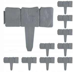 Ogranicznik Palisada Krawężnik Do Rabat Trawników Ogrodowy 10sztx25cm