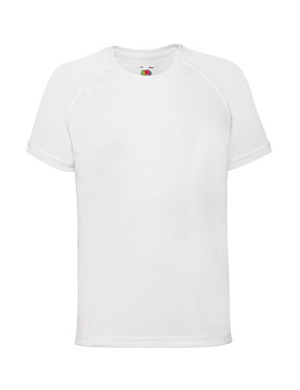 Fruit of the Loom Koszulka dziecięca sportowa Performance 128 cm biały
