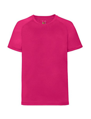 Fruit of the Loom Koszulka dziecięca sportowa Performance 128 cm fuchsia