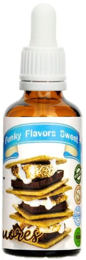 Aromat Herbatniki z Czekoladą i Piankami Słodki, Bez Cukru 50 ml - Funky Fl