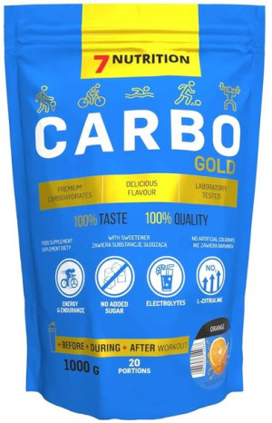 Carbo Gold kompleks węglowodanów Pomarańczowy - Suplement Diety 1 kg - 7Nut