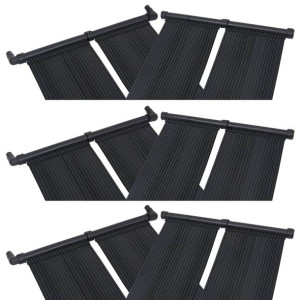 Panele solarne do podgrzewania basenu, 6 szt., 80x310 cm