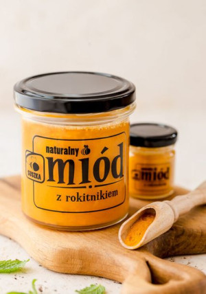 Miód z rokitnikiem wielokwiatowy z pasieki 0,35kg Miody Suszka