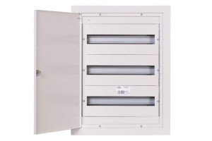 Rozdzielnica modułowa 3x18 podtynkowa 54 moduły IP31 415x565x127 Biała z za