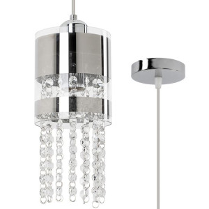 Żyrandol Glamour Bona 1 Lampa Wisząca Kryształki