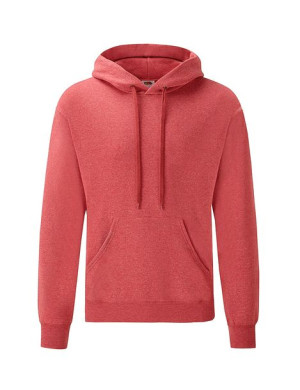 Fruit of the Loom Bluza męska Classic kangurka Hooded Sweat M czerwony mel