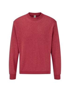 Fruit of the Loom Bluza męska Classic Set-In Sweat M czerwony melanż
