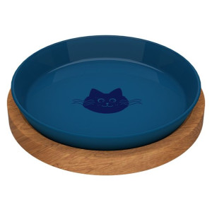 Animal Island Talerzyk Dla Kota z Podstawką Niebieski 18 cm