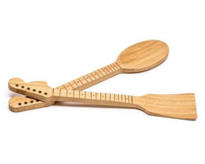 Bambusowa Łopatka I Łyżka Kuchenna Gitarzysty