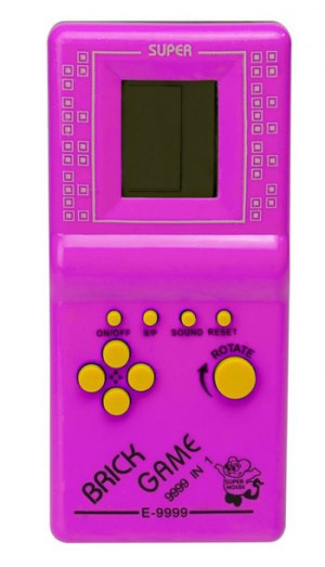 Gra Gierka Elektroniczna Tetris 9999In1 Różowa