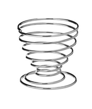 Podstawka kieliszek na jajko gotowane metalowa inox chrom