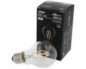 E27 LED 4W Grafen 2700K Retro FILAMENT EDISON