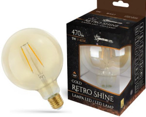Żarówka E27 G125 LED 5W KULA Ozdobna Dekoracyjna