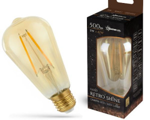 Żarówka E27 LED 5W Filament Ozdobna Dekoracyjna