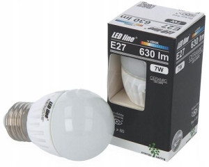 Żarówka LED E27 G45 7W Neutralna 4000K CERAMIKA