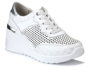 Sneakersy damskie na koturnie S.Barski 21400