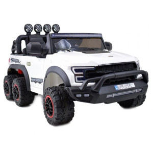 Mega Jeep Works Six 4X4, 2 X 12V Mękkie Koła, Miękkie Siedzenie/Jc003