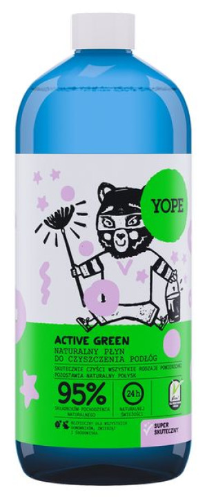 YOPE ACTIVE GREEN Płyn do czyszczenia podłóg 1L