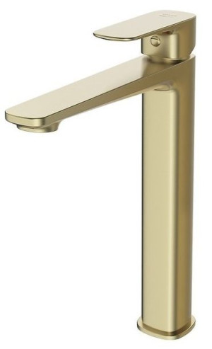 Bateria umywalkowa sztorcowa wysoka Cersanit Larga złoty mat S951-393