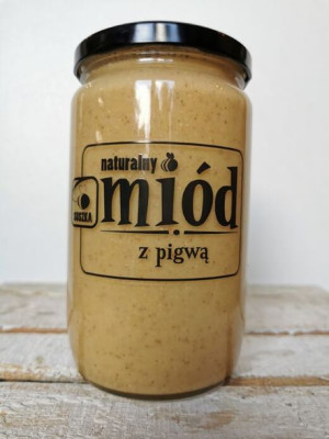 Miód z pigwą wielokwiatowy z pasieki 0,90 kg Miody Suszka