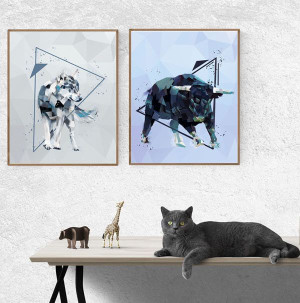 Wilk - plakat 29,7x42 cm