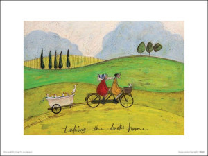 Sam Toft Taking the Ducks Home - plakat premium 40