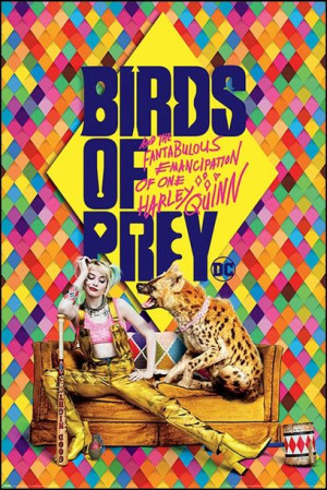 Birds of Prey Ptaki Nocy hiena Harley Quinn - plak