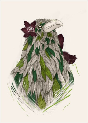 Feathered Raven - plakat 61x91,5 cm