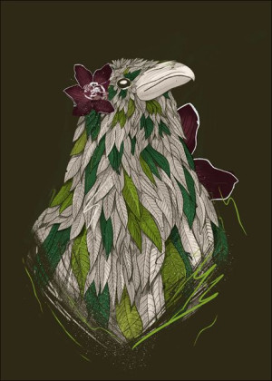 Feathered Raven 2 - plakat 29,7x42 cm