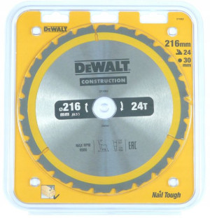 DeWALT tarcza piła do drewna 216mm 30mm 24z DT1952