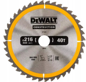 DeWALT tarcza piła do drewna 216mm 30mm 40z DT1953