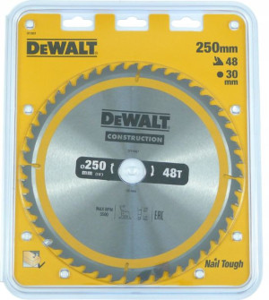DeWALT tarcza piła do drewna 250mm 30mm 48z DT1957
