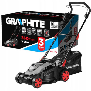 Kosiarka Elektryczna 1500w Graphite 36cm Do Trawy