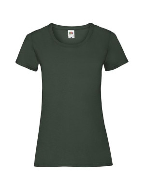 Fruit of the Loom Koszulka damska valueweight Classic XS butelkowa zieleń