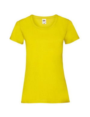 Fruit of the Loom Koszulka damska valueweight Classic S żółty