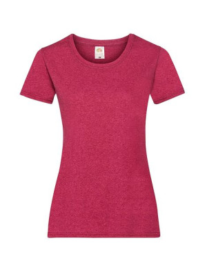 Fruit of the Loom Koszulka damska valueweight Classic L czerwony melanż