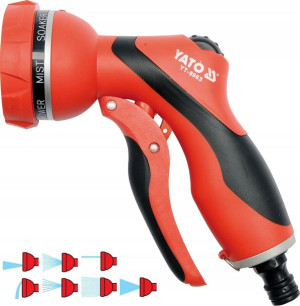 Pistolet Ogrodowy Zraszający 7 Funk. Zraszacz Yato
