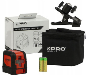 PRO Laser Krzyżowy Poziomica SMART 1.1 + UCHWYT