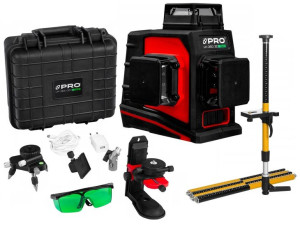 PRO LK-360.3DG ZIELONY LASER Płaszczyznowy +TYCZKA