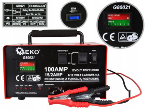 Prostownik Z Rozruchem 100a 6v/12v Rozruch Geko