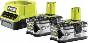 Ryobi 2 X Akumulator 4,0 Ah+ładowarka Rc18120-240