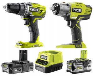 Ryobi R18dd3-252s Wkrętarka Klucz Udarowy 5ah 2ah