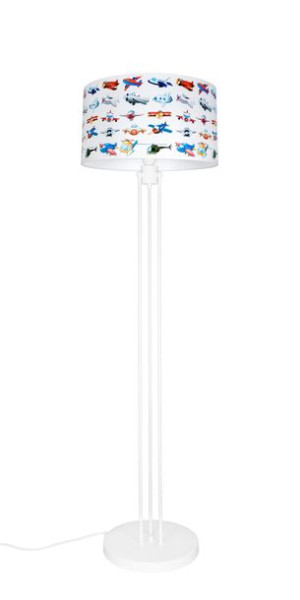  Lampa stojąca z abażurem samoloty