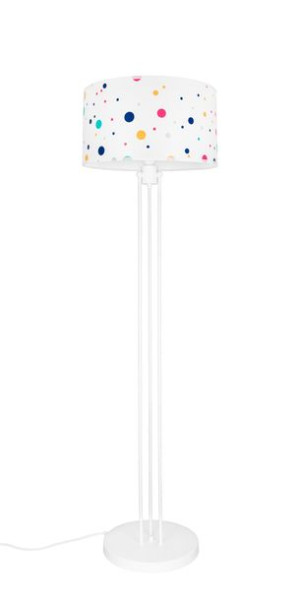 Lampa stojąca z abażurem kolorowe kropki