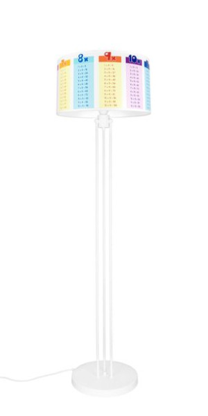  Lampa stojąca z abażurem tabliczka mnożenia
