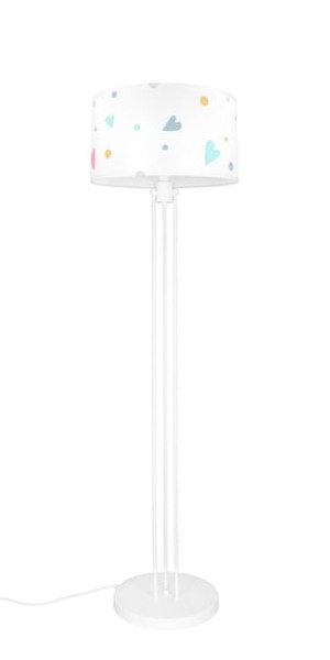  Lampa stojąca z abażurem pastelowe serca